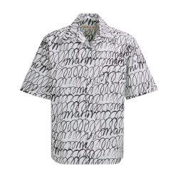 Bowling shirt with Marni scribble motif by MARNI