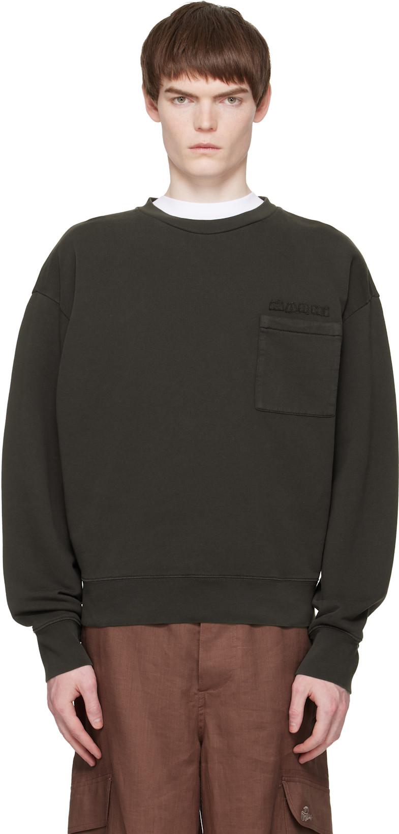 Brown Cotton Marni Patches Sweatshirt by MARNI