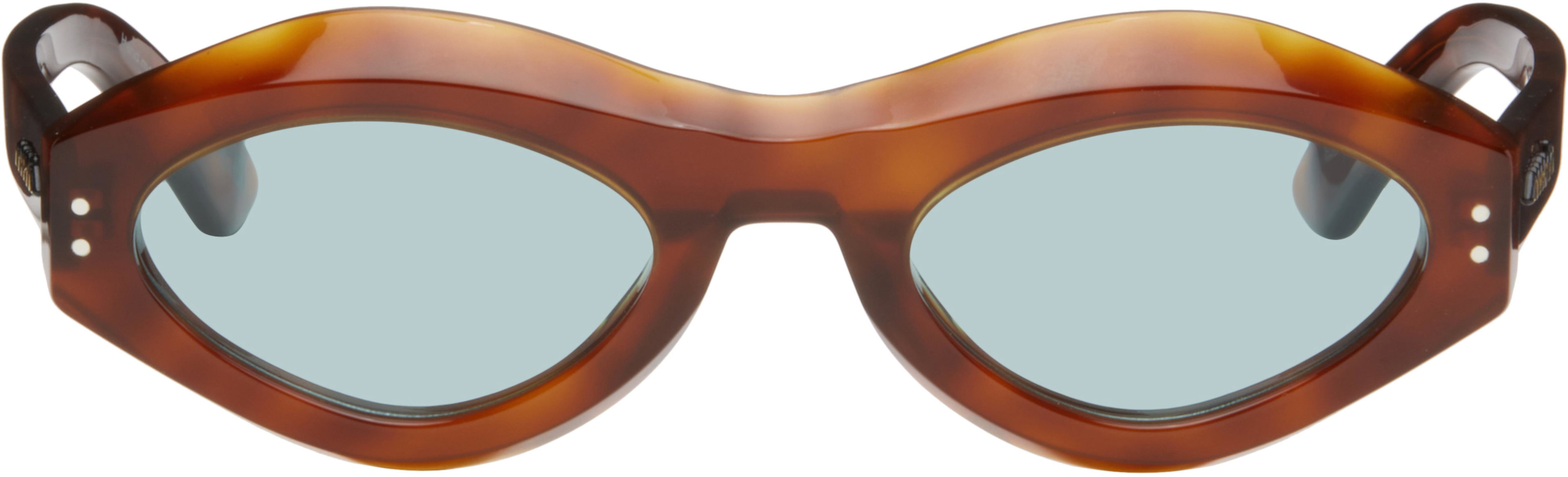 Brown RETROSUPERFUTURE Edition Zytherin Sunglasses by MARNI