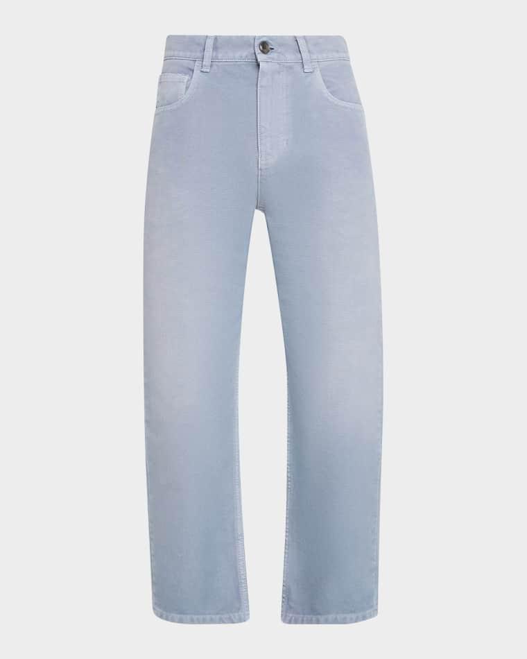 Compact Cotton Canvas Straight-Leg Crop Pants by MARNI