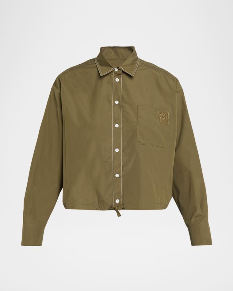 Cotton Boxy Fit Button-Down Shirt by MARNI