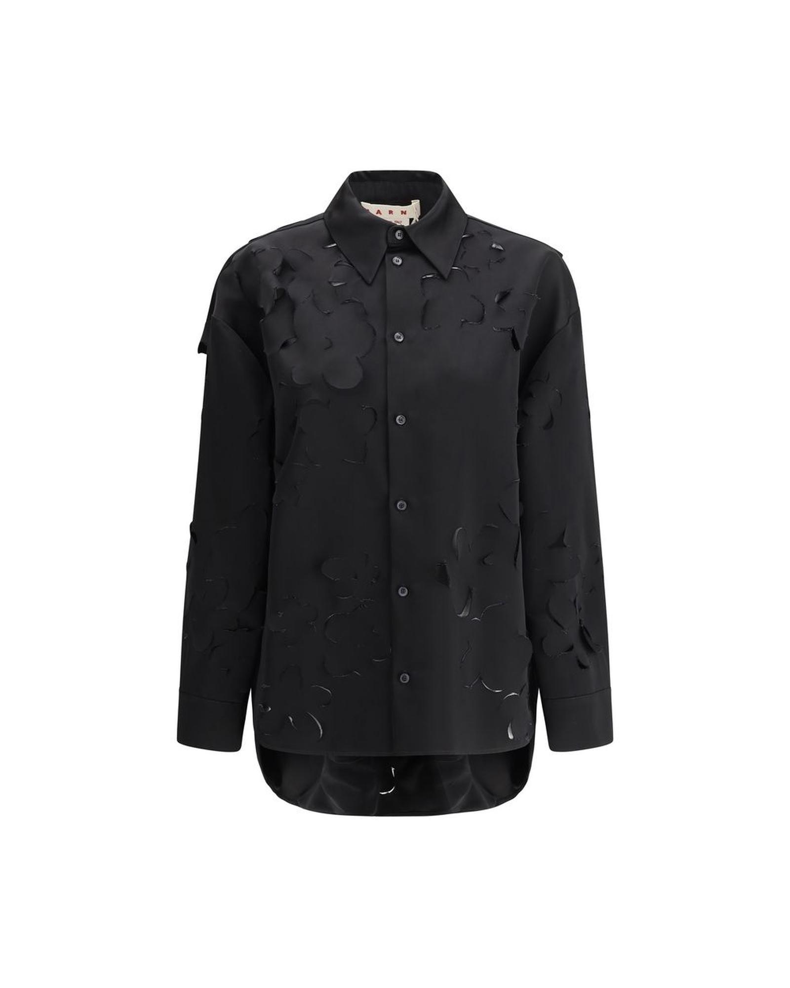 Cutout shirt MACAMA0620S0USR00900N99BB- Black by MARNI