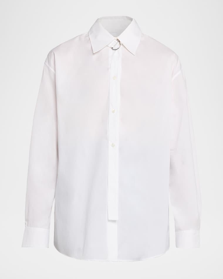 D-Ring Strap Cotton Poplin Button-Down Shirt by MARNI