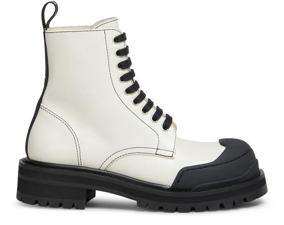 Dada Army leather ranger boots by MARNI