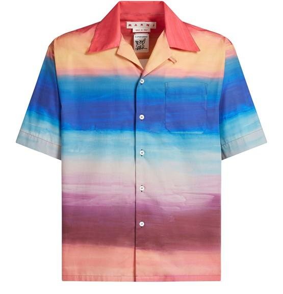 Dark Side of the Moon Bowling Shirt by MARNI