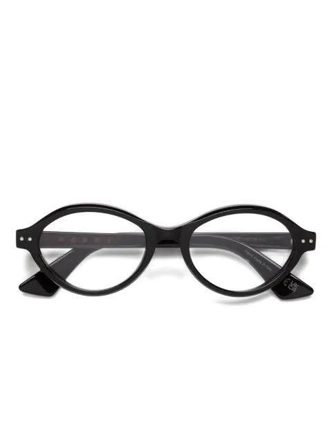 oval-frame glasses by MARNI EYEWEAR