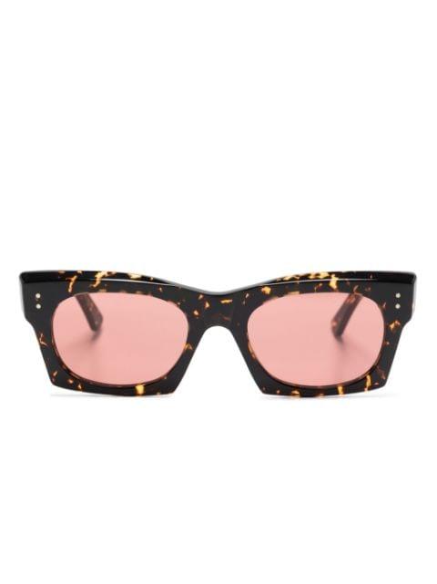 tortoiseshell-effect square-frame sunglasses by MARNI EYEWEAR