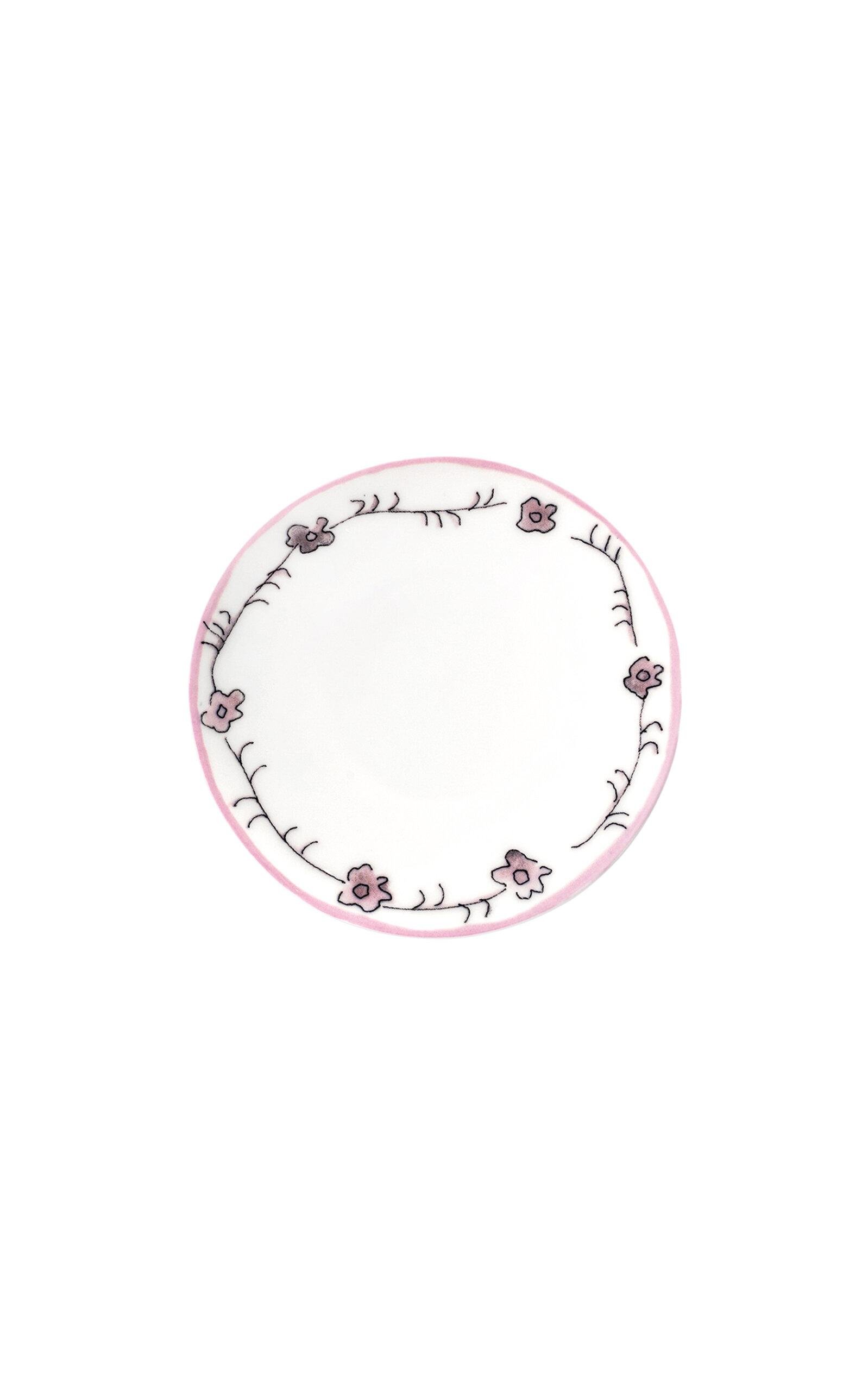 Marni for Serax - Serax Marni Midnight Flowers Bread Plate D11.50Cm Dark Viola - Pink - Moda Operandi by MARNI FOR SERAX