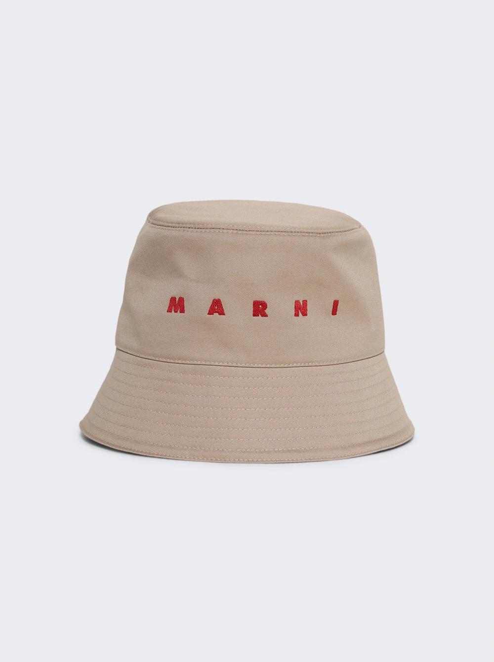 Gabardine Bucket Hat Cement  | The Webster by MARNI