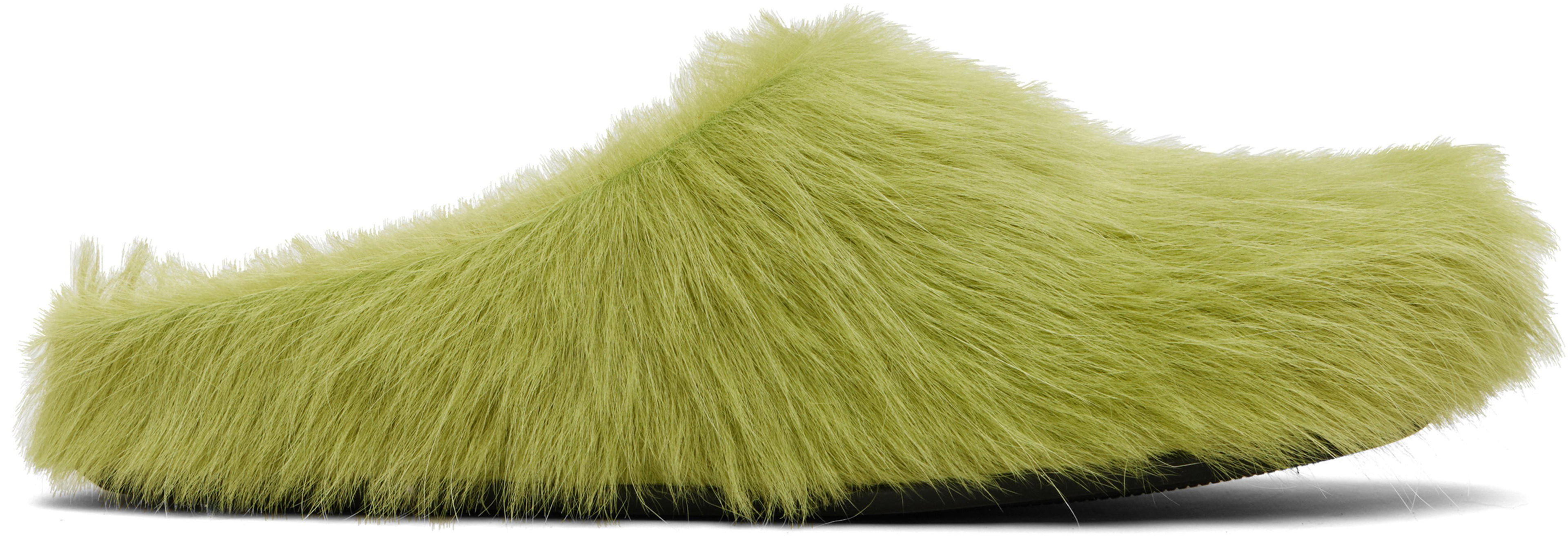 Green Fussbett Sabot Slip-on Loafers by MARNI
