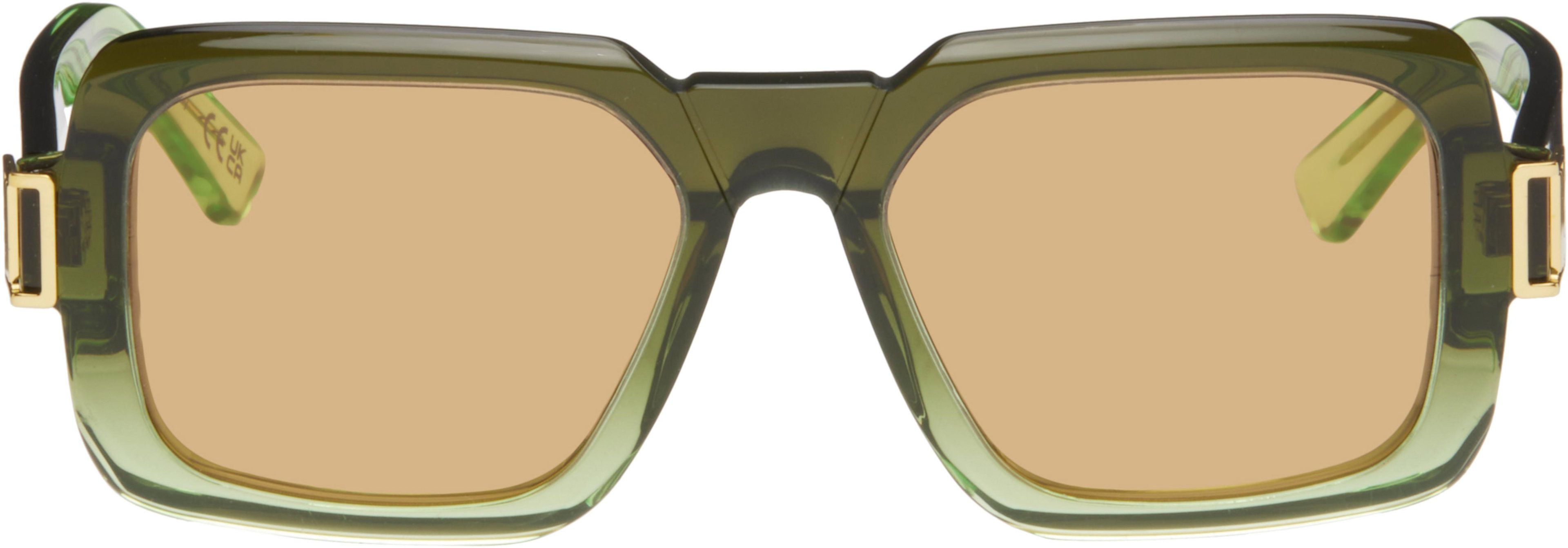 Green RETROSUPERFUTURE Edition Zamalek Sunglasses by MARNI