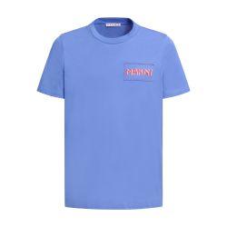 Indigo crew neck t-shirt by MARNI
