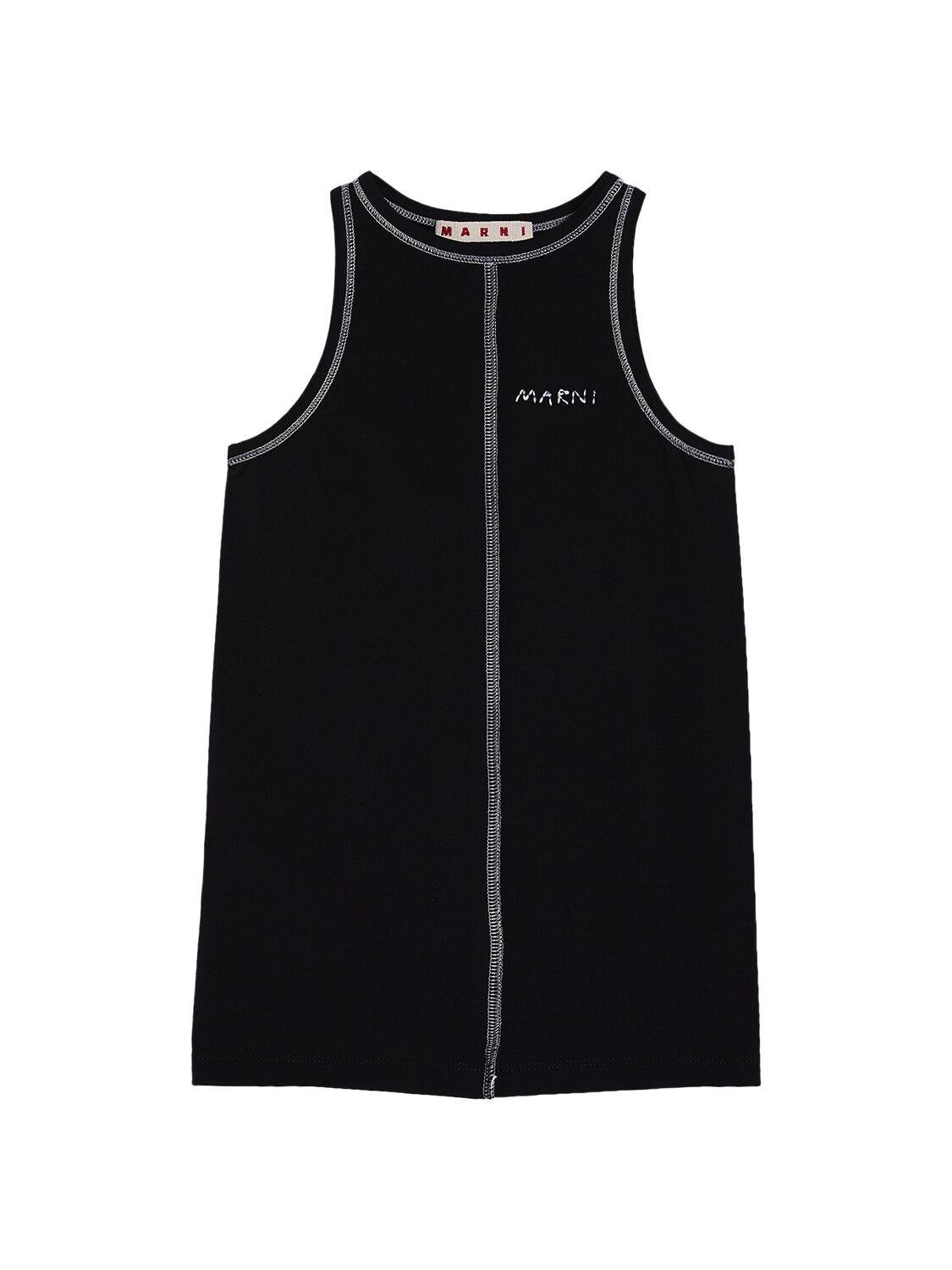 Cotton Jersey Tank Top by MARNI JUNIOR