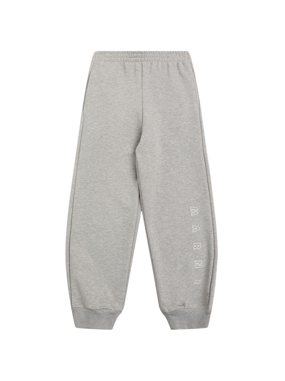 Cotton Sweatpants W/logo by MARNI JUNIOR