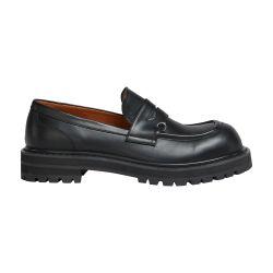 Leather Chunky Loafer With Piercings by MARNI
