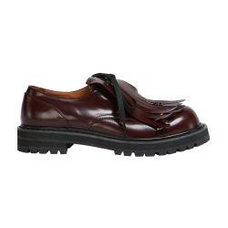 Leather Derby Shoe With Maxi Fringe by MARNI