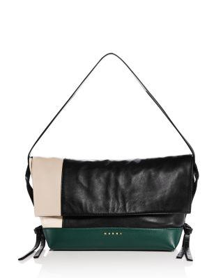 Leather Shoulder Bag by MARNI