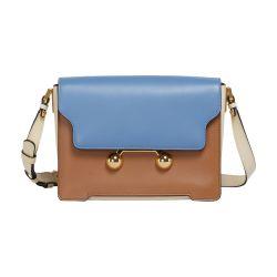 Leather trunkaroo medium shoulder bag by MARNI