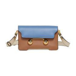 Leather trunkaroo mini shoulder bag by MARNI