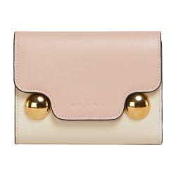Leather trunkaroo trifold wallet by MARNI