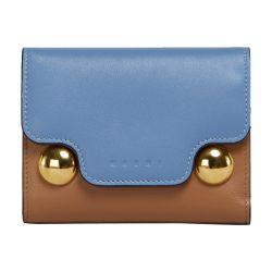 Leather trunkaroo trifold wallet by MARNI
