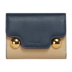 Leather trunkaroo trifold wallet by MARNI