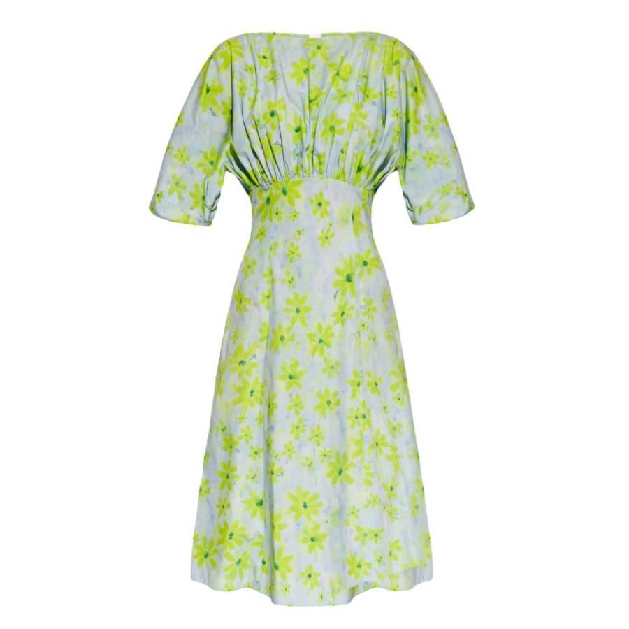 Marni Gathered Poplin Midi Dress by MARNI