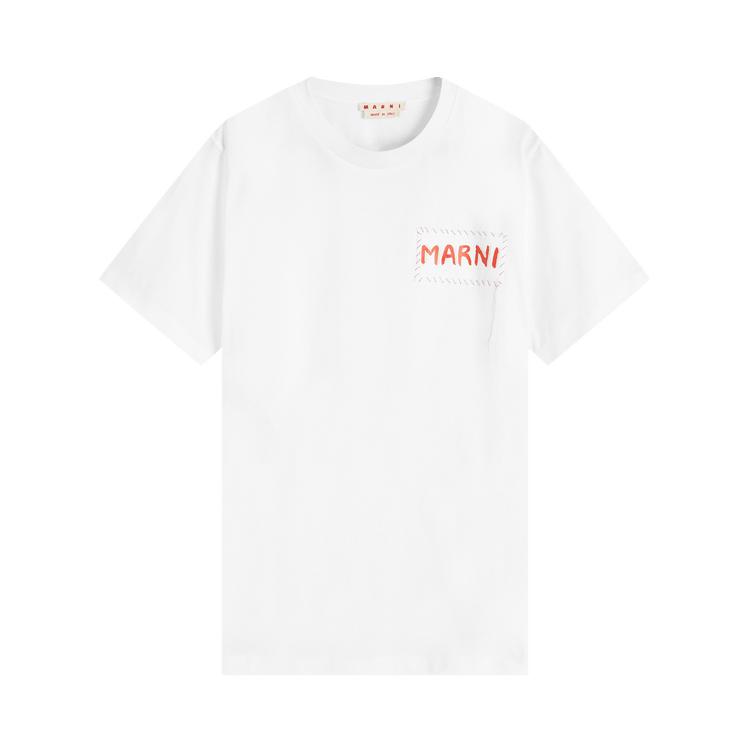 Marni Jersey T-Shirt 'Lily White' by MARNI