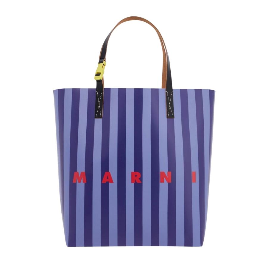 Marni Logo Stripe Tribeca Shopping Bag by MARNI