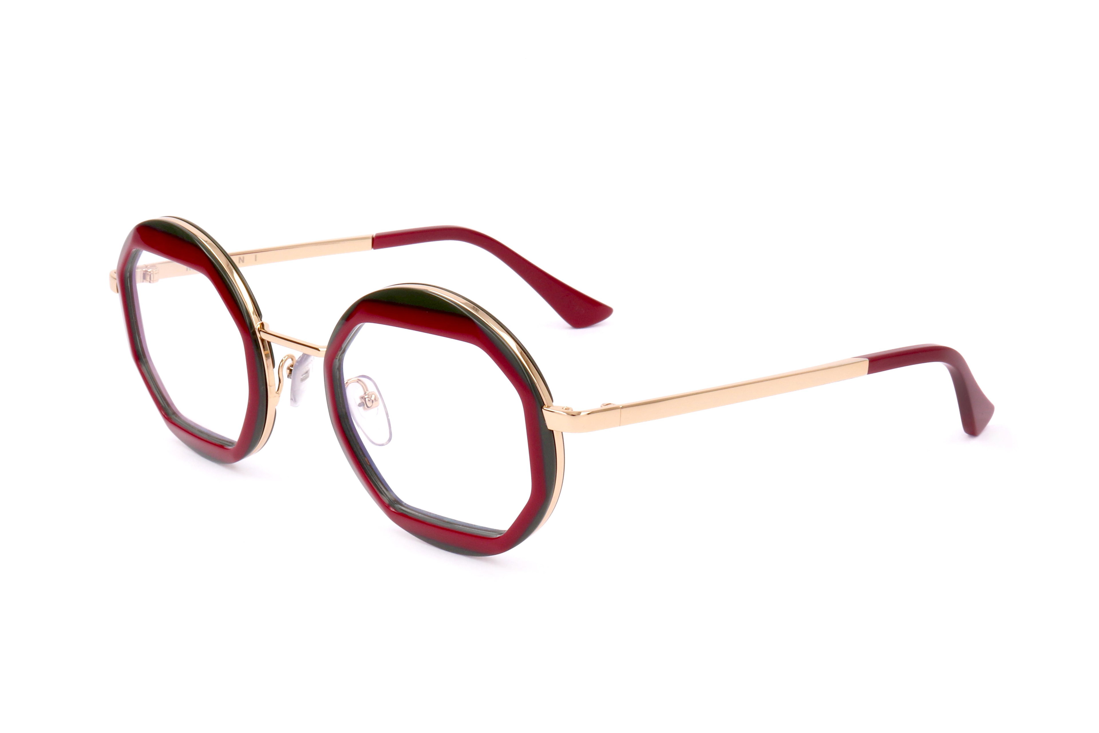 Marni Women's 50mm Red Army Green Opticals by MARNI
