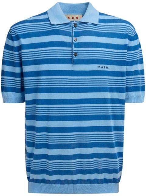 Mixed Stripe Polo Shirt by MARNI