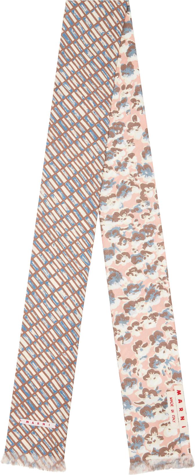Multicolor Contrast Prints Scarf by MARNI