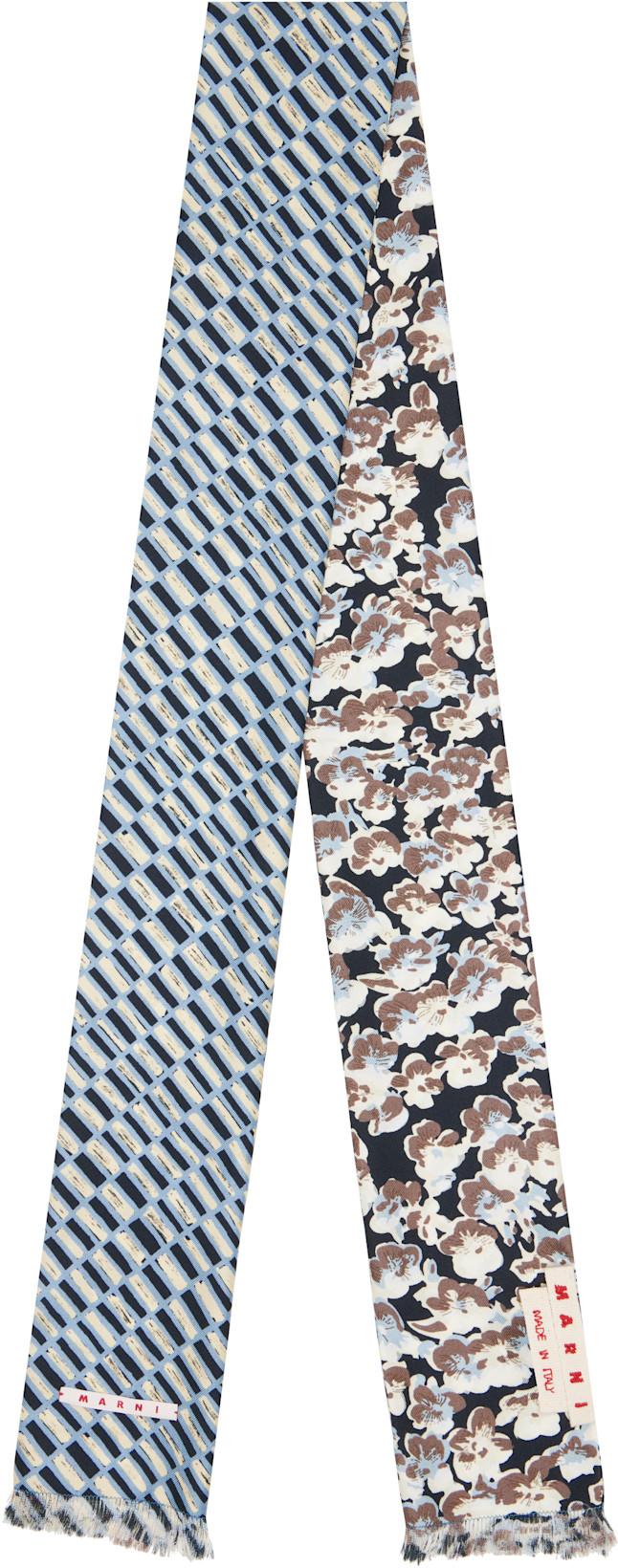 Multicolor Contrast Prints Scarf by MARNI