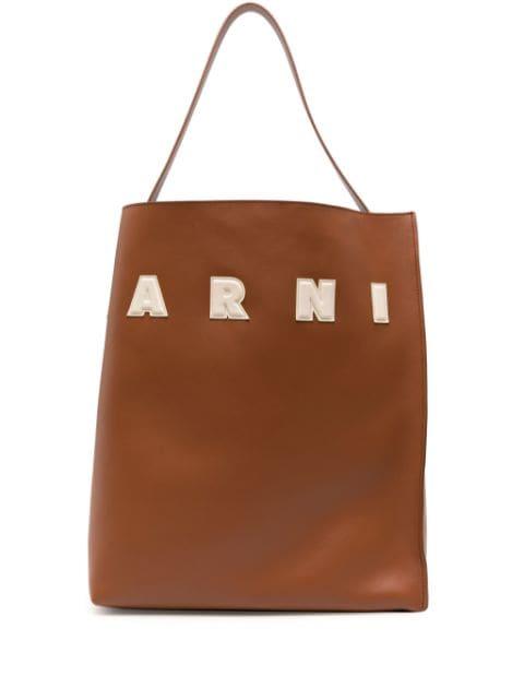 Museo leather tote bag by MARNI