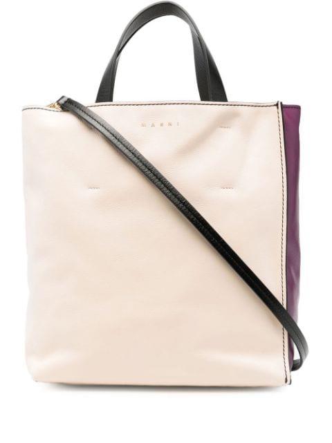 Museuo colour-block tote bag by MARNI