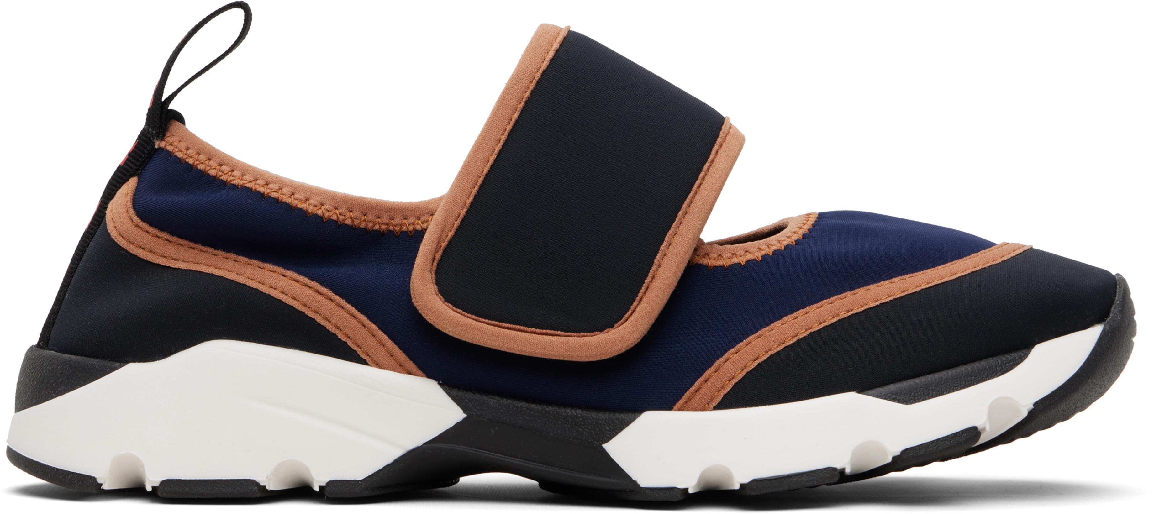 Navy Velcro Sneakers by MARNI
