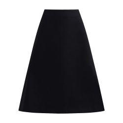 Organic cotton satin flared skirt by MARNI