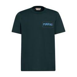 Organic cotton t-shirt with Marni patch by MARNI