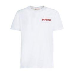 Organic cotton t-shirt with Marni patch by MARNI