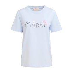 Organic jersey t-shirt with Marni mending by MARNI