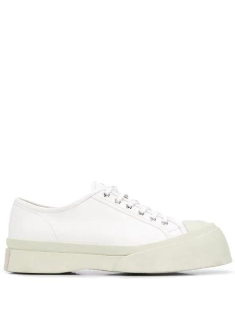Pablo leather flatform sneakers by MARNI