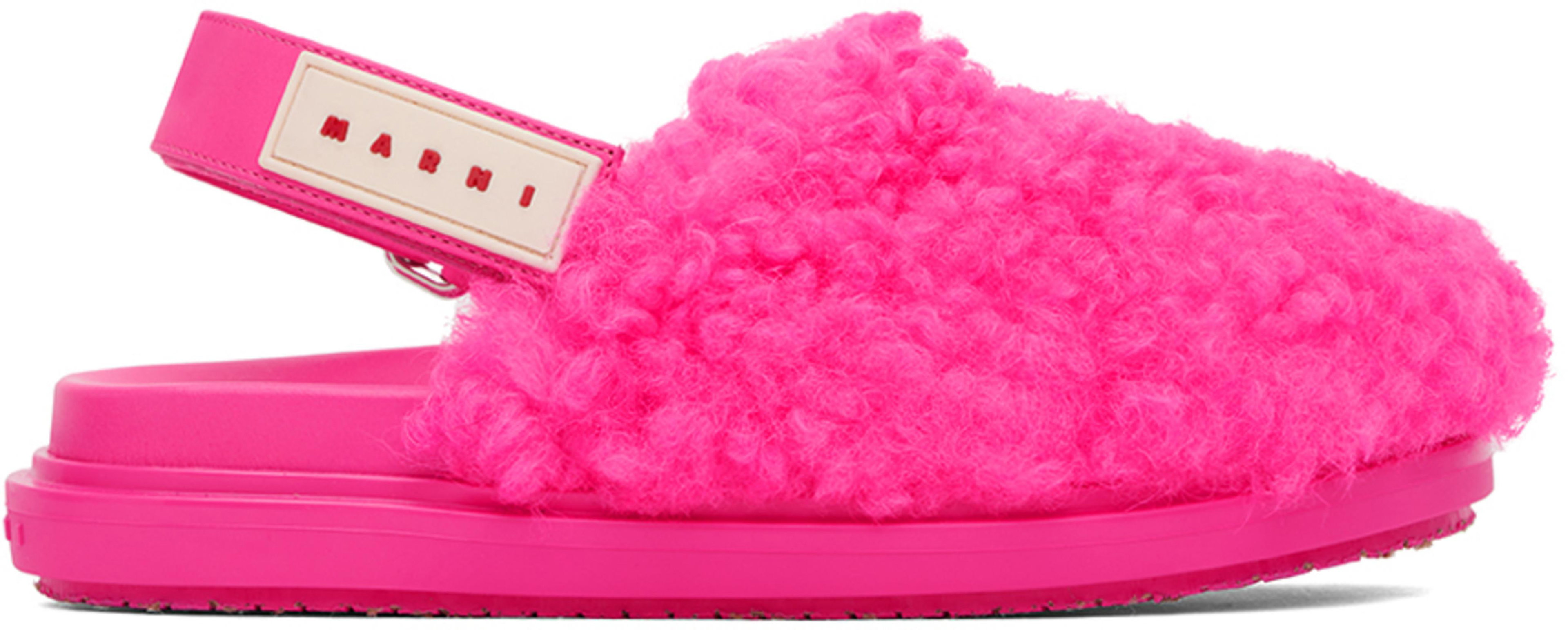 Pink Sabot Strap Loafers by MARNI
