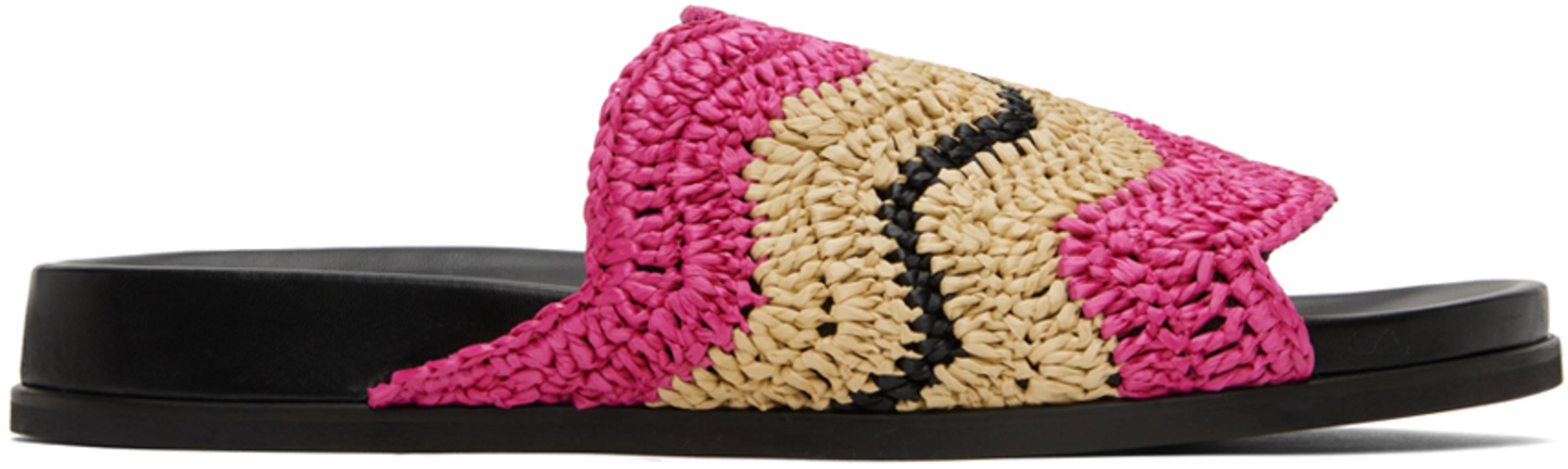 Pink & Beige No Vacancy Inn Edition Fussbett Sandals by MARNI