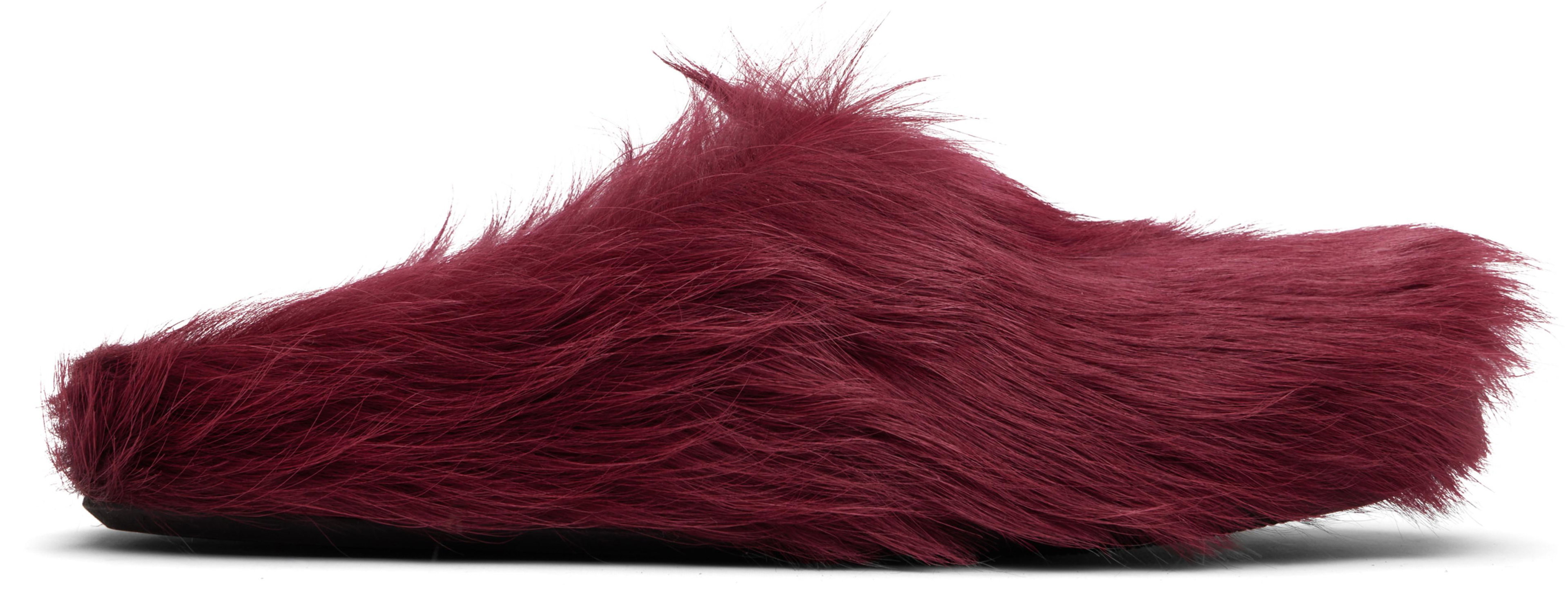 Red Fussbett Sabot Slip-on Loafers by MARNI