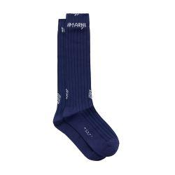 Ribbed socks with Marni mending-stitch logo by MARNI
