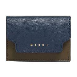 Saffiano Leather Tri-Fold Wallet by MARNI