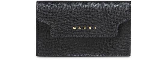 Saffiano leather business cardholder by MARNI