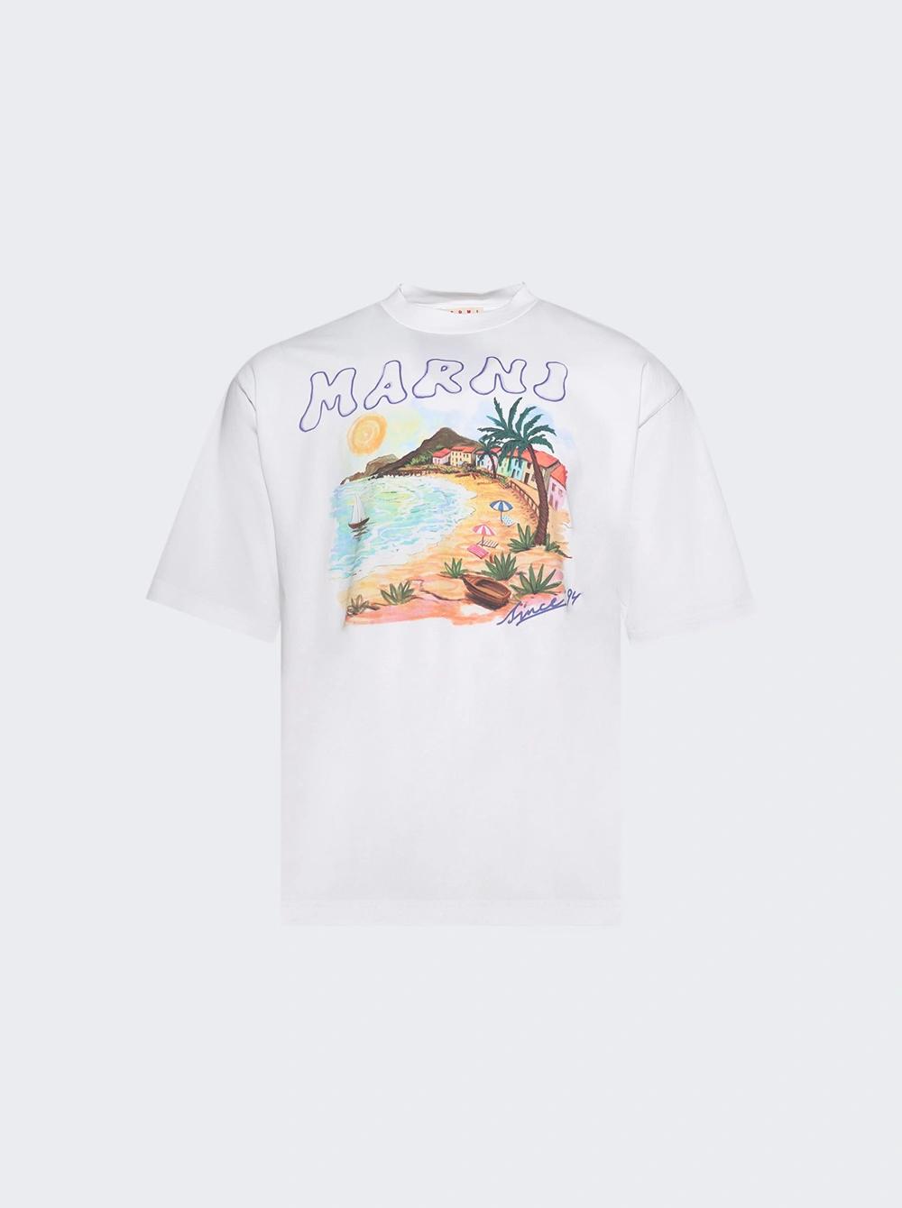 Short Sleeve Tee Lily White  | The Webster by MARNI