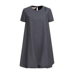 Short grey wool midi dress by MARNI
