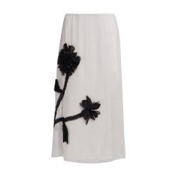Skirt with floral appliqué by MARNI